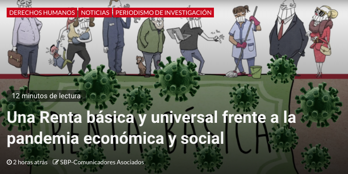 SoloBuen's tweet photo. Hay soluciones. Hay que querer implementarlas. Renta Básica, universal e incondicional contra la #pandemia 

Te lo contamos aquí 👇
https://t.co/kRuwBSejsQ

#SoloBuenPeriodismo #InformarSinAlarmar #rentabasicaya 
#RentaBasicaDeEmergencia #rentabasicaya  #rentabasicauniversal https://t.co/EYP74qHZLP