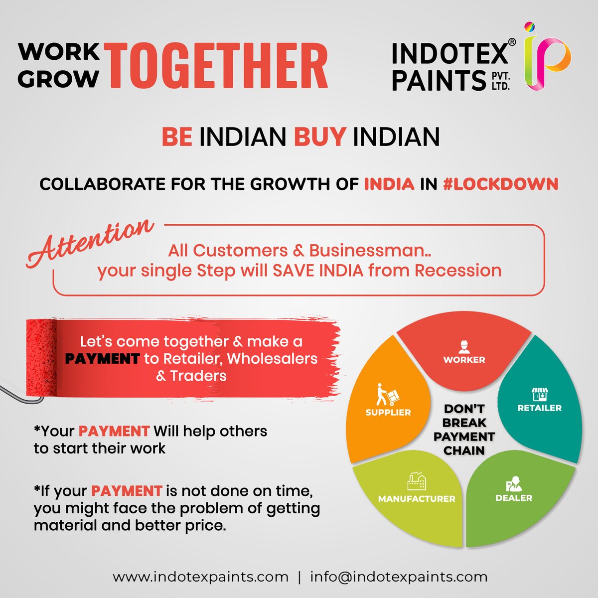 Indotexpvtltd's tweet photo. Work together, grow together
Be Indian Buy Indian

#StayHomeStaySafe #FightCorona #PMO #India #TogetherWeCan #lockdown4 #ExperienceExcellence #vocalforlocal https://t.co/0y4WHVvgBq