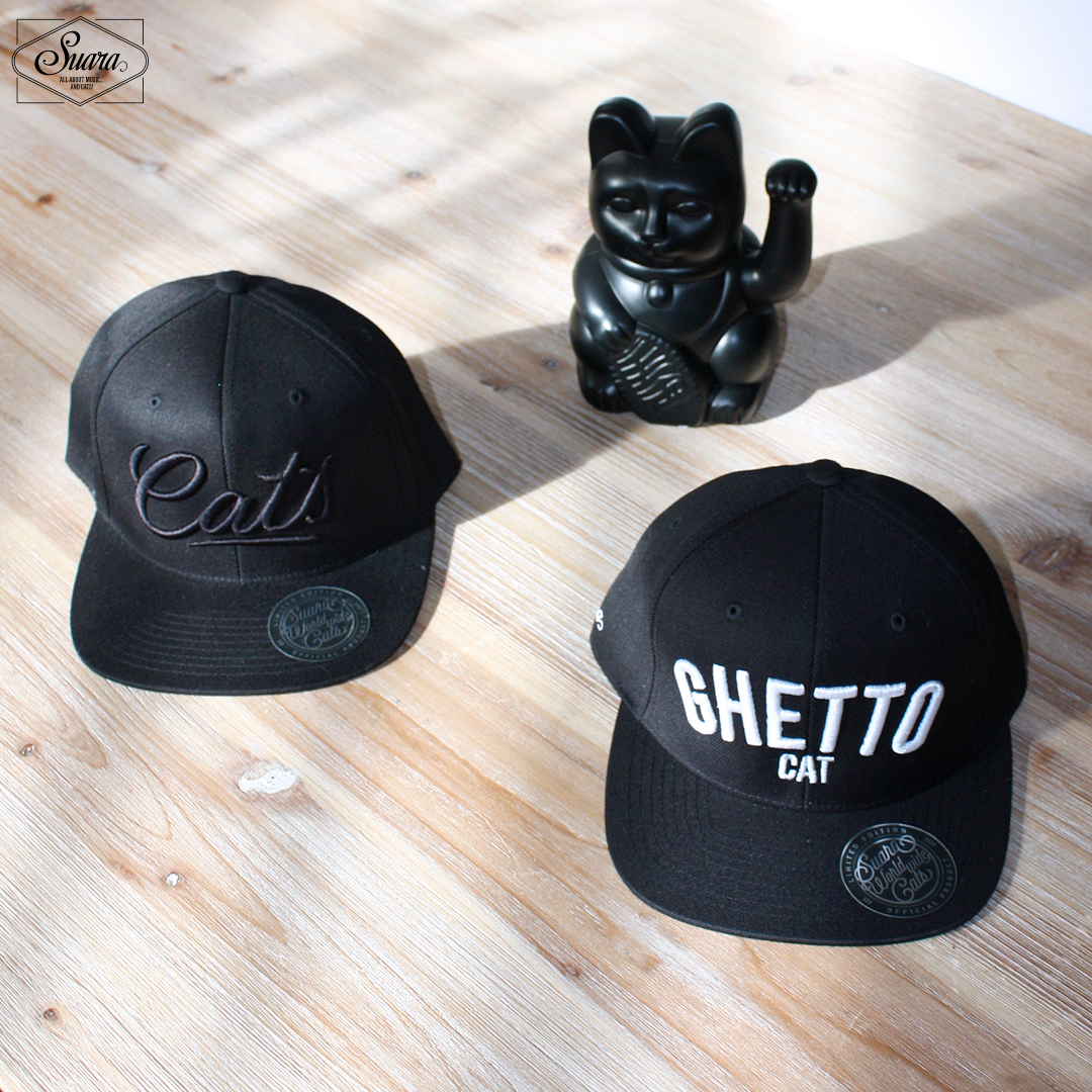 Classic Snapback with 'Cats' embossed 3D embroidery. Available on Suara Store.

suara-store.com