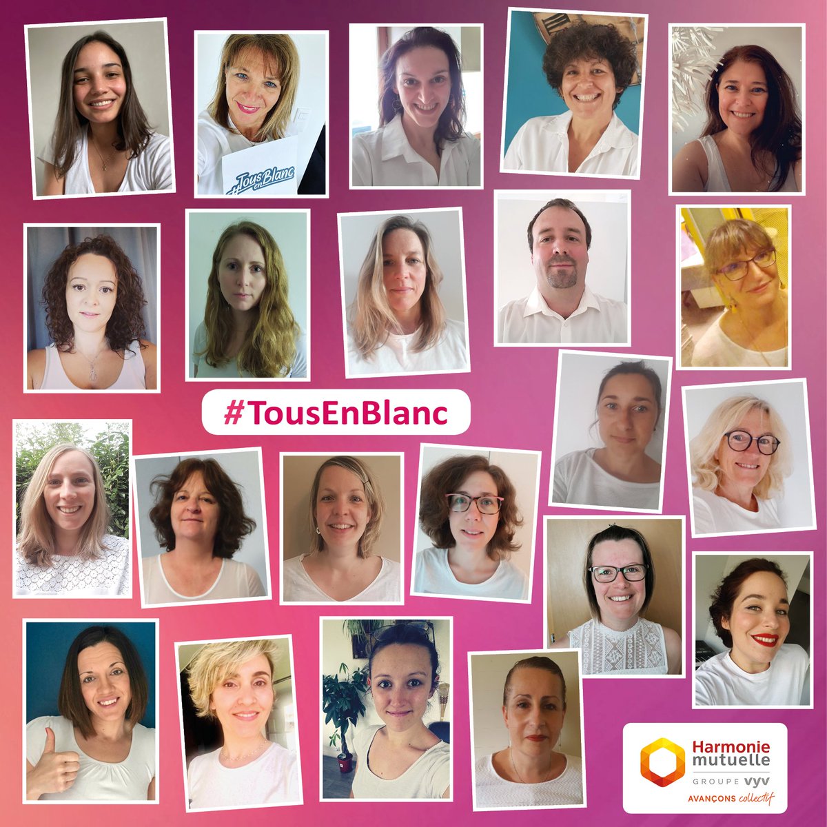 Une belle équipe mobilisée pour soutenir les soignants : les collaborateurs @harmoniemutuelle en comm°, prévent°, markg et act° sociale (région Centre/Ile et Hauts de France) réunis à distance pour une même cause @Fondationdefrance  tousenblanc.org/don
#avançonscollectif