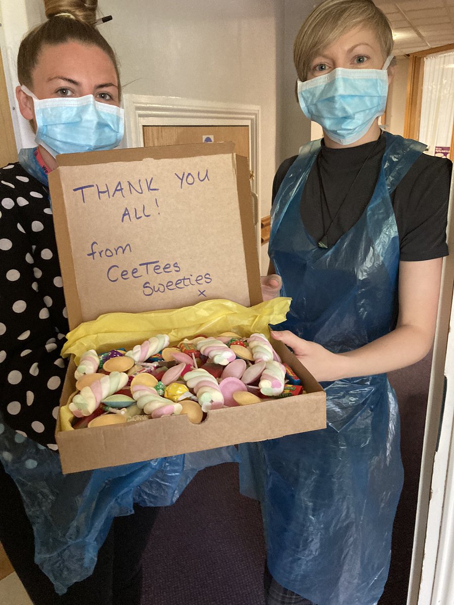 Big Thankyou to CeeTees Sweeties for the sweet treat for our key workers at Byker Lodge