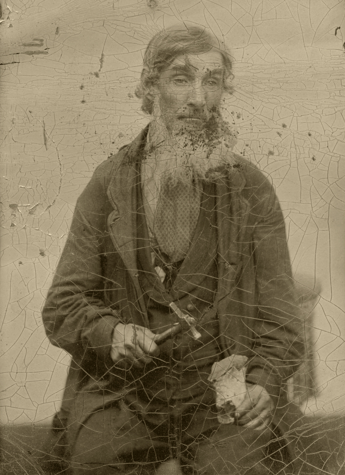 7/ In 1869, Jack’s rehab was shortlived and following a stint Northallerton Goal for stealing a fossil while ‘superannuated with drink’, he was photographed at Stamford (? the image below). Image:  @Pitt_Rivers