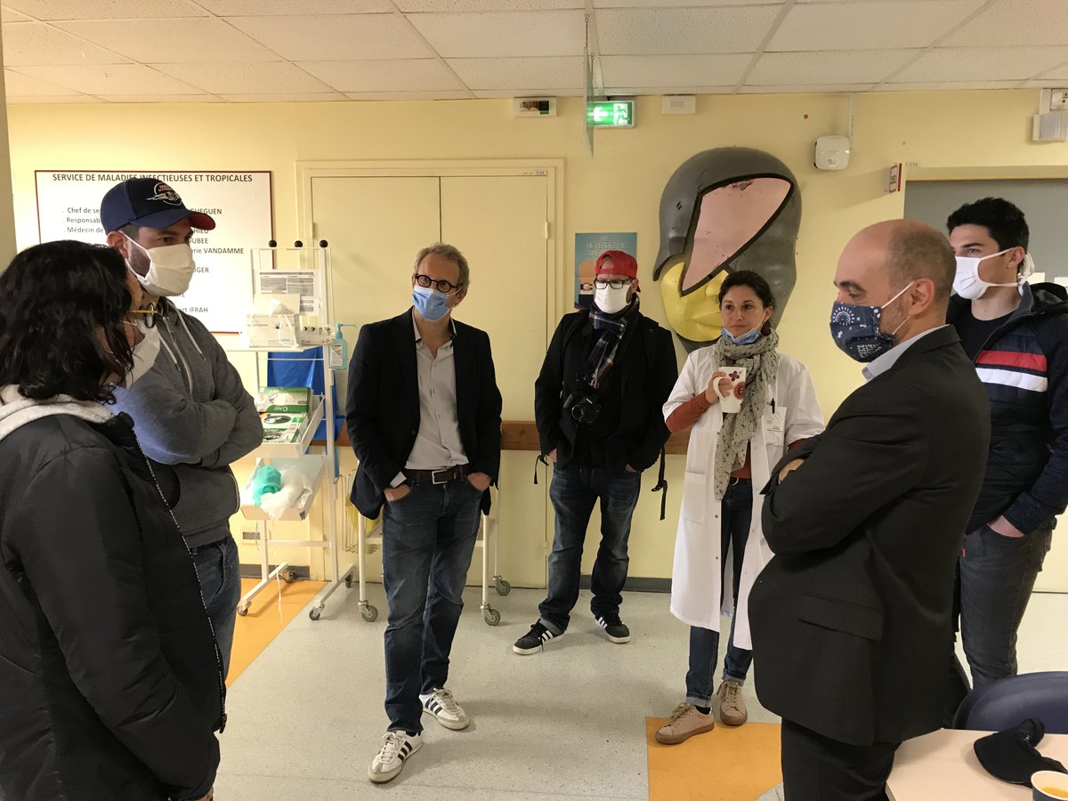 👏 Super moment d'échanges entre ceux qui sauvent des vies tous les jours et des athlètes de haut-niveau angevins ce matin. 🏥 Au <a href="/chu_angers/">CHU Angers</a>, l'état d'esprit #LaDalleAngevine est omniprésent. <a href="/maisonbecam/">Maison Bécam</a> a régalé les équipes soignantes 🥐🙏.
 
#MerciAuxSoignants #Heros