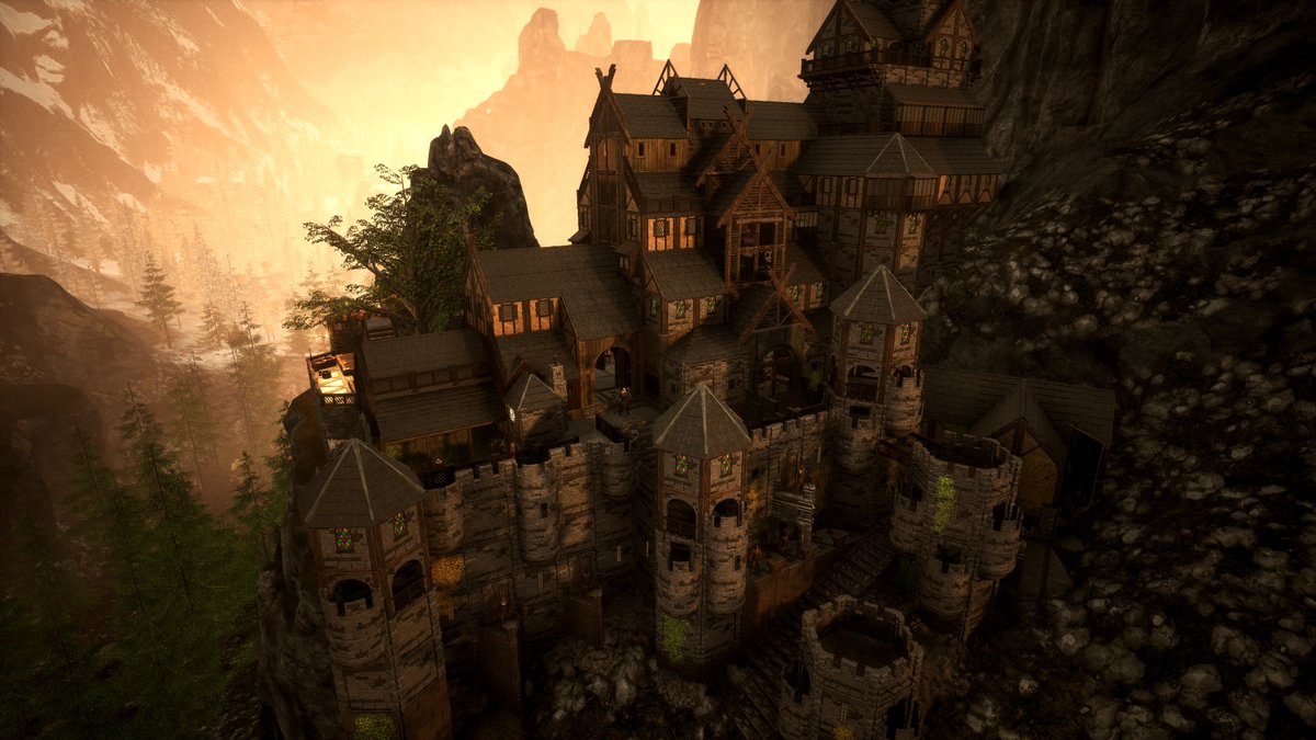 Can you spot Geralt of Hyboria in this picture of Fortress Karaholme? Imgur Album for more screenies: imgur.com/a/PPuf8vU

#conanexiles