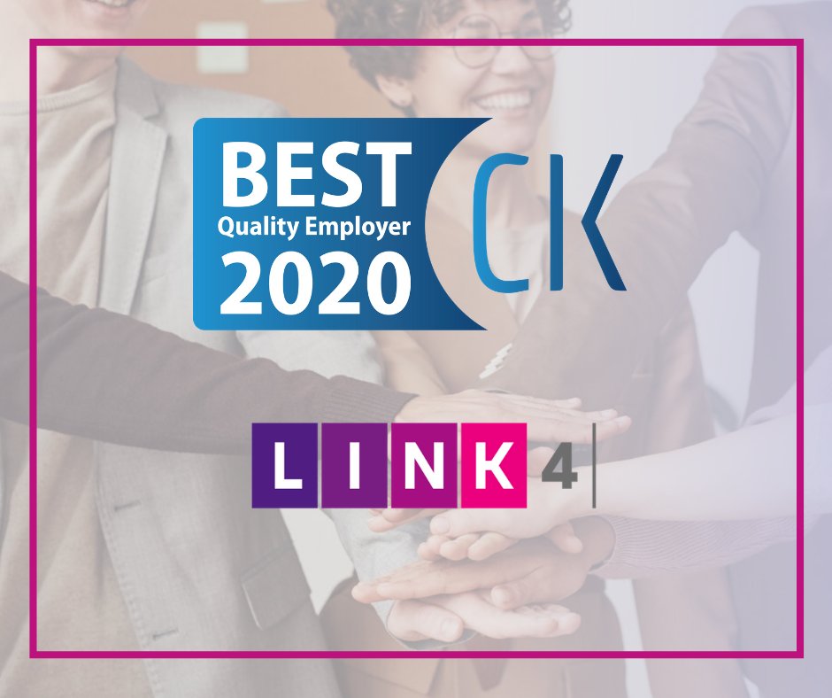 CBCK_'s tweet photo. @Link4pl LINK4 zostało nagrodzone tytułem BEST QUALITY EMPLOYER 2020 🏆
Gratulujemy 👏👏👏
#bestqualityemployer https://t.co/8shcVZZ9ej