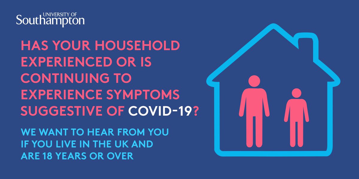 Pls consider taking part in our survey which aims to explore the range of #COVID19 possible symptoms &amp;the role of children in transmission.
If you’re an adult living in UK u can take part whether u have children or not, experienced symptoms or not. 
isurvey.soton.ac.uk/37295
Pls RT