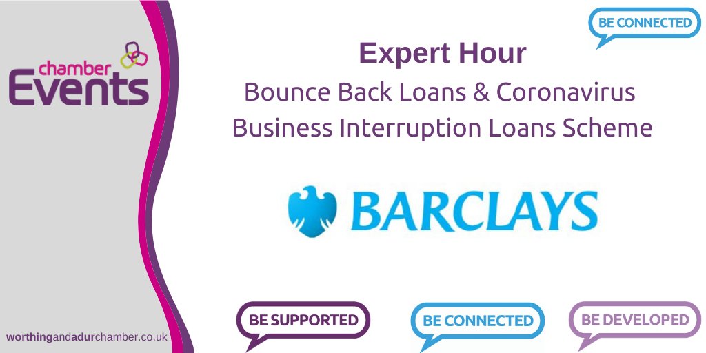 worthingandadur's tweet photo. Last chance to book the FREE webinar with Barclays Bank who will be giving you an update on the Bounce Back Loans and the Coronavirus Business Interruption Loans #CIBLS #BusinessFunding @Barclays Book your place here: https://t.co/Eq9WA2oEV1 https://t.co/kO9cQbxjPR