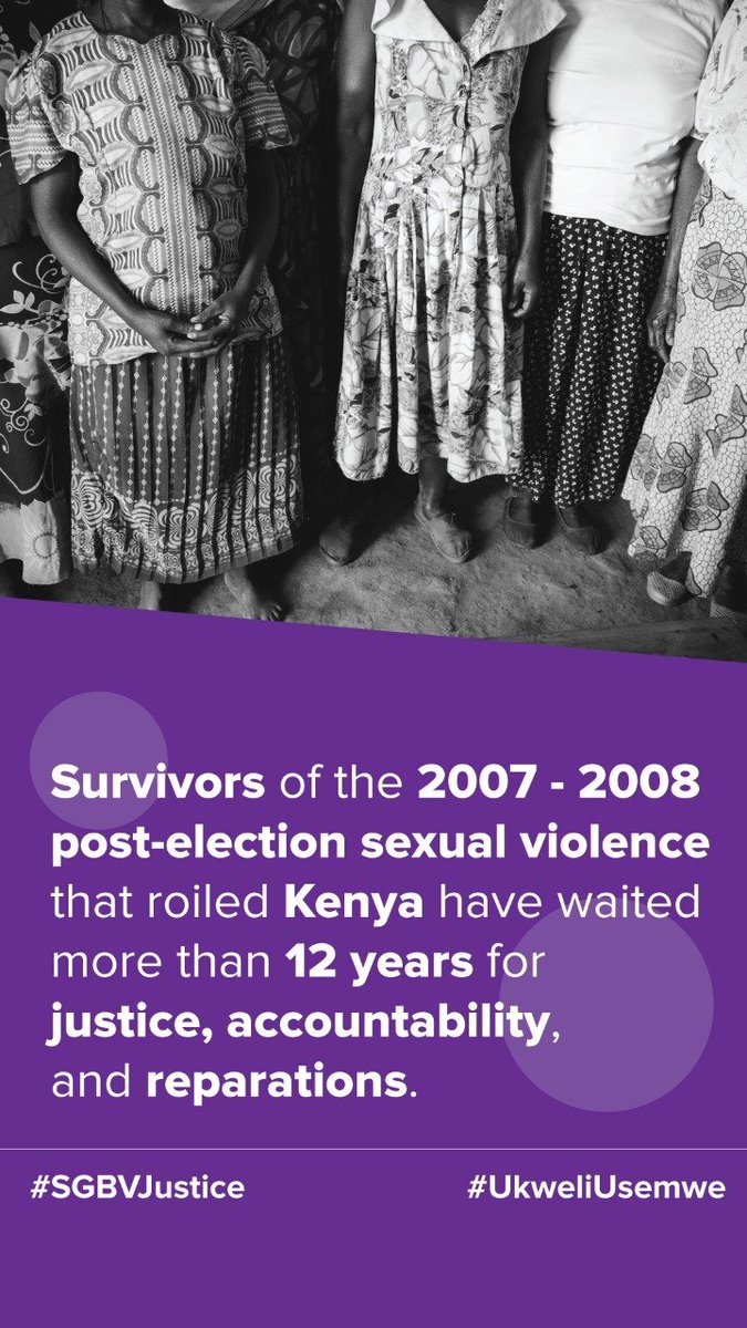 covaw's tweet photo. Survivors of the 2007-2008 post election violence that roiled Kenya have waited more than 12 years for justice, accountability and reparations. #SGBVJustice #ukweliusemwe #TruthBeTold @ICJKenya @NPSOfficial_KE @IMLU_org @PHRKenya @WairiMunyinyi @nyachula @NRugene @MercyQuasch https://t.co/6YJR8NMa9H