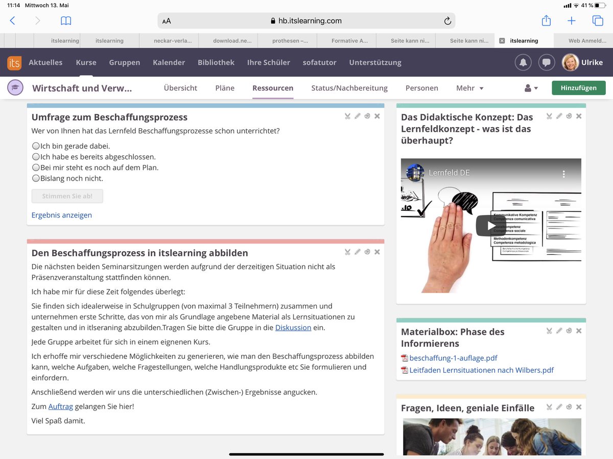 ulrikelange_hb's tweet photo. @Noelte030 @jjjmare Im Prinzip stimmt das. Wir haben allerdings für uns mit dem LMS @itslearning_de und dem dort angebotenen Format SEITE einen guten Weg gefunden, die Schüler bzw. Refis nicht an einem Nasenring durch den Stoff zu führen, oder @SvenAverkamp und @SabinePieritz ? https://t.co/459tQ1Xc5H