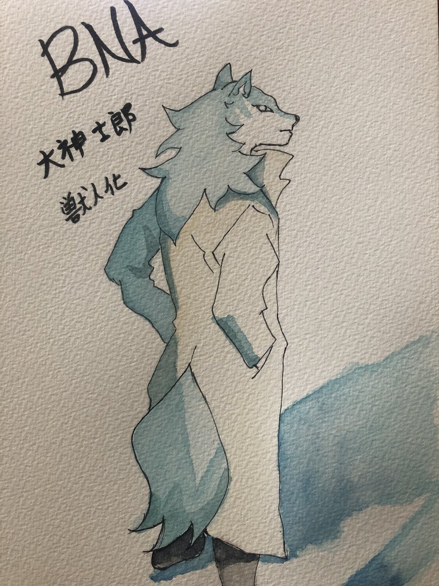 IS_ICHIGO's tweet photo. ＃BNA＃獣人＃大神士郎 https://t.co/jhffBcQYsv