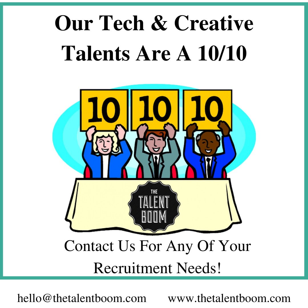 #thetalentboom #recruitment #recruiter #wednesdaythoughts #contactus #talentacquisition #global #tech #creative