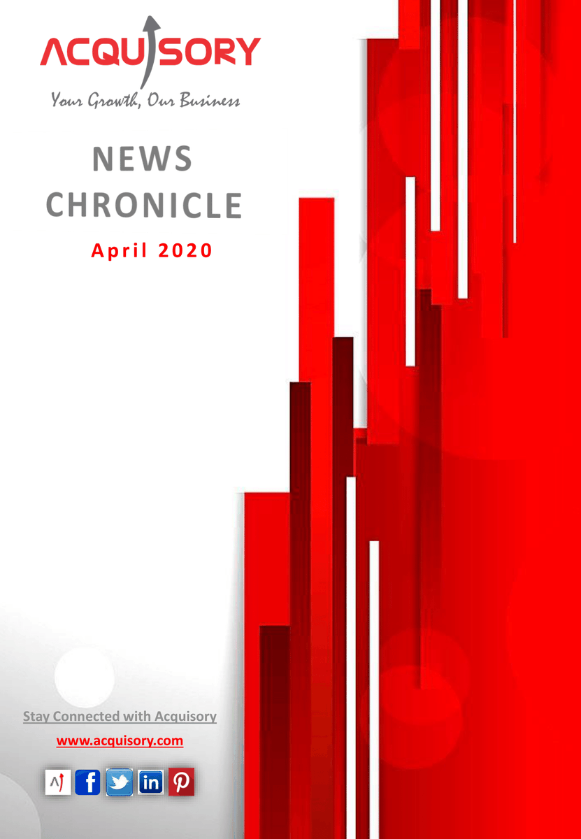 acquisory's tweet photo. ACN - April’20 Major highlights: 1-Second string of relief measures by RBI; 2-Govt approval for FDI by neighbouring nations; 3-RJio- Facebook deal drives India’s FDI amid COVID-19 #ACN_April2020 #RBIgovernor #RBI #FDI #RJio_FB_deal #SEBI #Rights_Issue https://t.co/ovanJfpgHR https://t.co/scygDkk3pi
