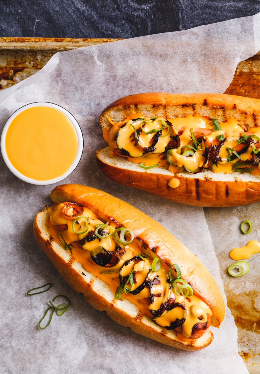 MacphieUK's tweet photo. Our #NachoCheese sauce can transform a hot dog into a hot diggidy dog in minutes and is available to buy from foodservice wholesalers.

Check out our simple recipe for nacho hot dogs with charred onions https://t.co/21oSroom9L https://t.co/PWM8YsCb4u