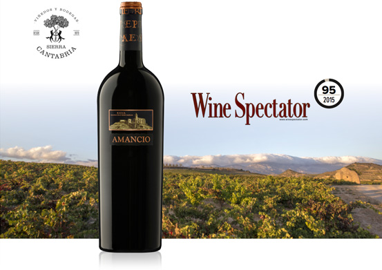 La reconocida revista norteamericana Wine Spectator, referente del sector vitivinícola, ha reconocido la calidad de los vinos de Viñedos y Bodegas Sierra Cantabria en su última edición. Amancio 2015, recibe 95 puntos. #lovewine #restaurantesmadrid #baresmadrid