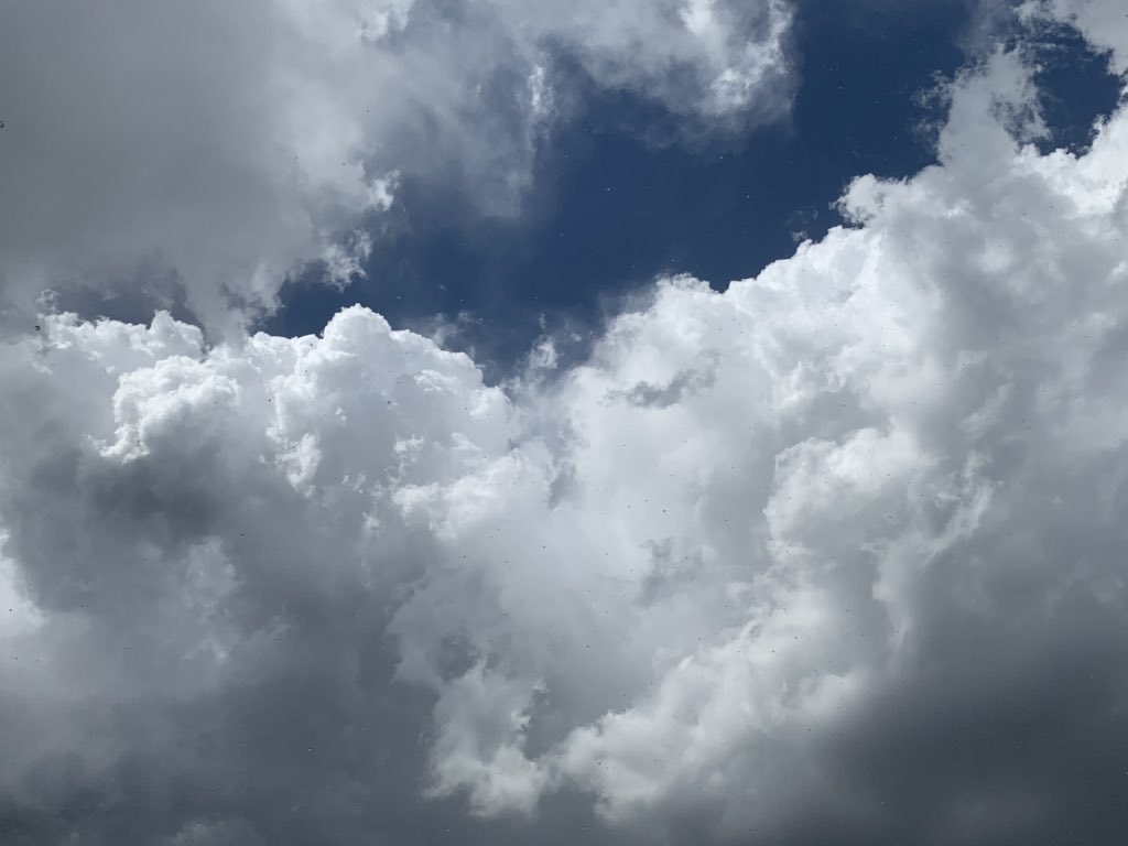 The clouds gathered
It rained
For minutes the sun came out
Leaving a most beautiful sky