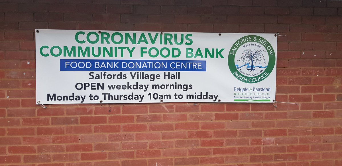Thank you <a href="/reigatebanstead/">Reigate & Banstead Borough Council</a> for collecting our food donations. Salfords and Sidlow you have been amazing but we still need your support #fooddonations @Loveworksorg <a href="/BarbaraT09/">Barbara Thomson</a> <a href="/SalfordsSchool/">Salfords Primary School</a>