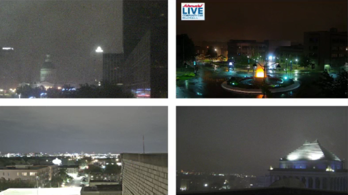 WthrmnSlaughter's tweet photo. Starting off #Wednesday in & around the Bi-state with light showers & mist/drizzle. Here are your early morning views...
Highs in the 60s later. Stormy pattern ahead for us!
#TISL #Today #NBC #KSDK #STLrain #STLwx #StLouisrain @ksdknews https://t.co/psQlLf8Qjv