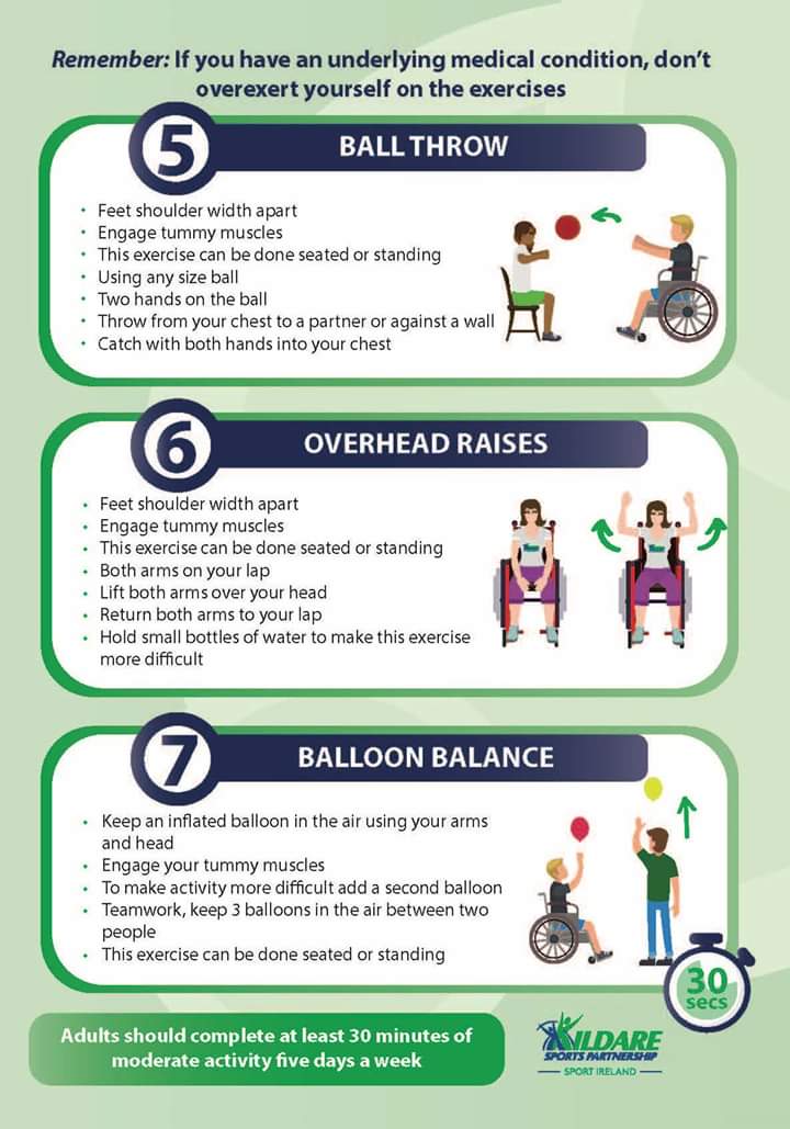 KildareSP's tweet photo. 🌟 Inclusive Family Circuit 🌟

@KildareSP are delighted to launch our Inclusive Family Challenge
💪Choose 7 exercises
🙌For 6 days 
👌For 7 weeks 

📝Record your progress on the calendar provided

All activities can be completed seated or standing and at a pace suitable for you https://t.co/7dCWdpKzGz