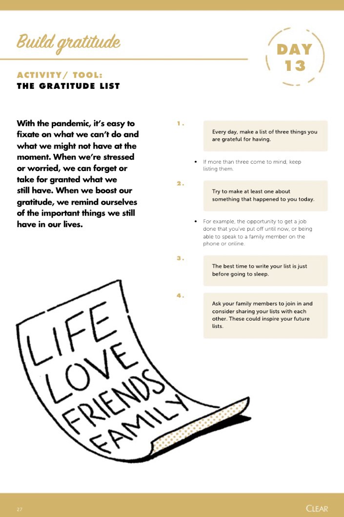 Day 13's video features @Niraj5hah, Entrepreneur and Co-founder of Mind: Unlocked to discuss how building gratitude helps to build resilience.

To watch the full video, click on the link on our profile. 

#KeepaClearHead #ComeBackStronger #Resilience