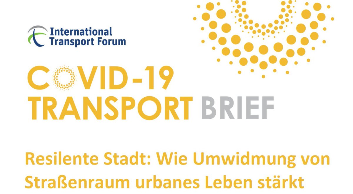 BurkhardStork's tweet photo. Das @ITF_Forum legt, unterstützt vom @FahrradClub, die deutsche Fassung des hervorragenden #COVID19 Brief #Respacing our Cities for #Resilience vor. Deutliche Empfehlung für Deutsche Kommunen, sehr guter Überblick! #MehrPlatzFürMenschen PDF: https://t.co/KIzPhIIRY2 https://t.co/fVkz0ajcnI