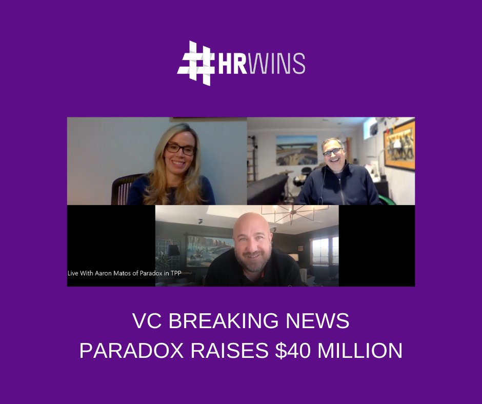 glarocque's tweet photo. Meet @aaronmatos CEO of @ParadoxOlivia a #recruiting and #HR #AI #HRTech He discusses raising $40 Million Series B during the #COVIDー19 crisis https://t.co/kL3FfpiPZc #VC https://t.co/sIWmljEdln