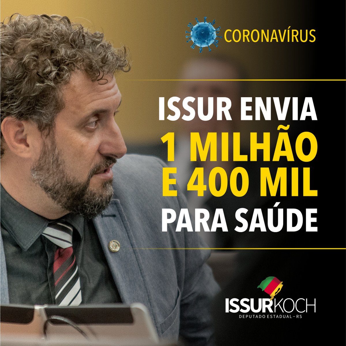 Seu_Pablo's tweet photo. O deputado estadual @oissur  apresentou e buscou emendas que totalizam R$ 1,4 milhão para investimentos na Saúde da região. No Orçamento do Estado, o parlamentar redirecionou suas emendas para o combate ao novo coronavírus. Obrigado ao @SenadorHeinze  e ao @DepAfonsoHamm https://t.co/i50ZMksDXo