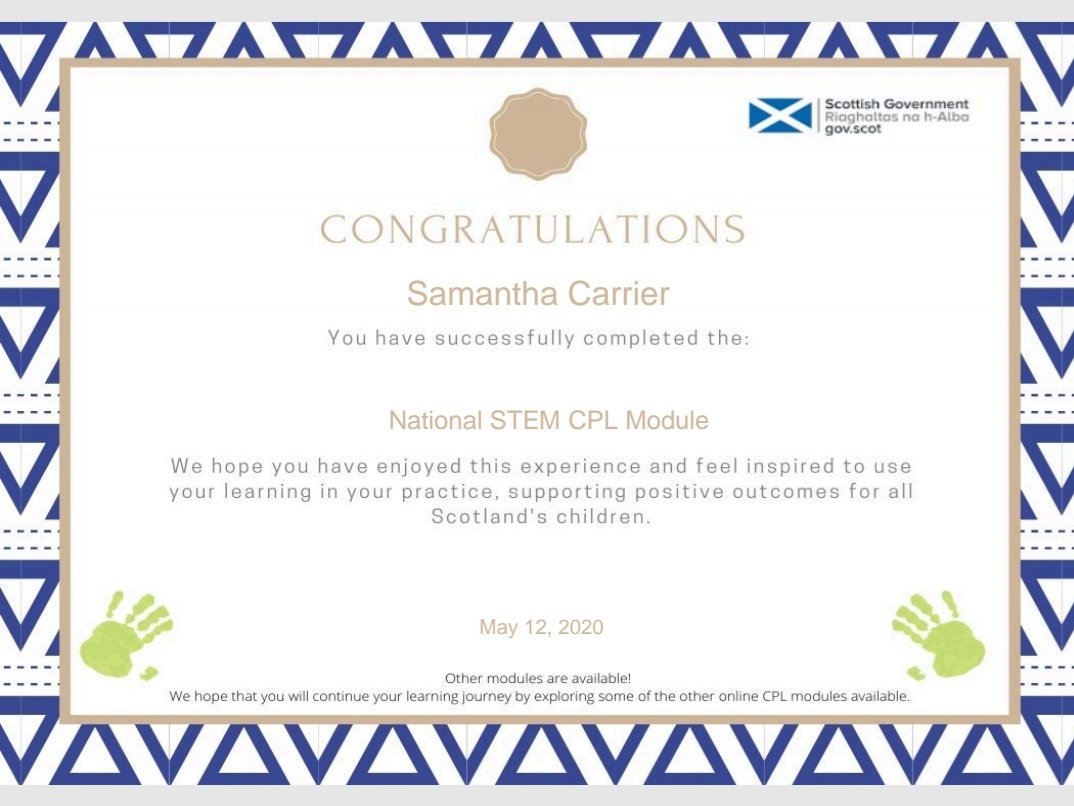 SSammiCC's tweet photo. Lots of knowledge gained through completing the National STEM CPL Module. @LangleesELCC @FCEYteam https://t.co/xVF2K88RJS