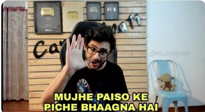 amulya_memes's tweet photo. My baniya friend when we discuss about life..
#tiktokvsyoutube #carryminati #carryminatiroast https://t.co/cx09x1EfDQ