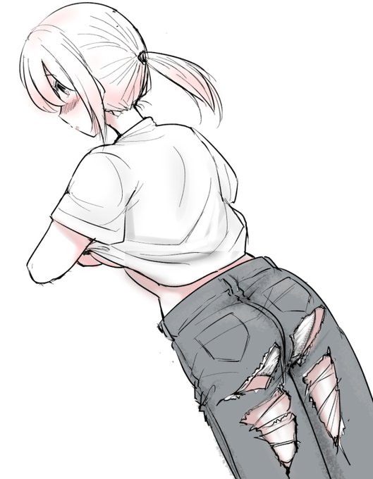 拙者、ダメージジーンズの破れ目から見えるパンチラ大好き侍 