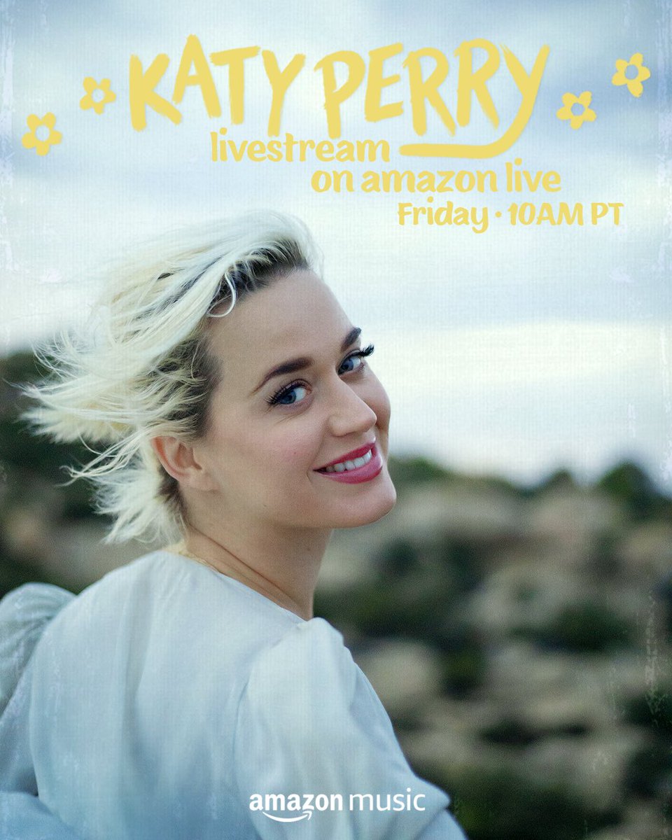 Join me for a live Q&A and performance with @AmazonMusic this Friday! I’ll be performing 🌼Daisies🌼 for the very first time! Drop your questions here and tune in on #AmazonLive Friday at 10:00a PT on amazon.com/live