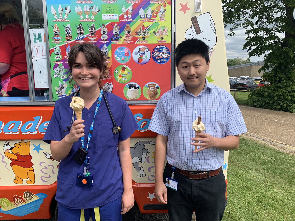 IOWNHS's tweet photo. Huge thanks to Wight Ices for handing out free ice-creams to our staff today 🍦 We loved them! https://t.co/K58ksbMzME