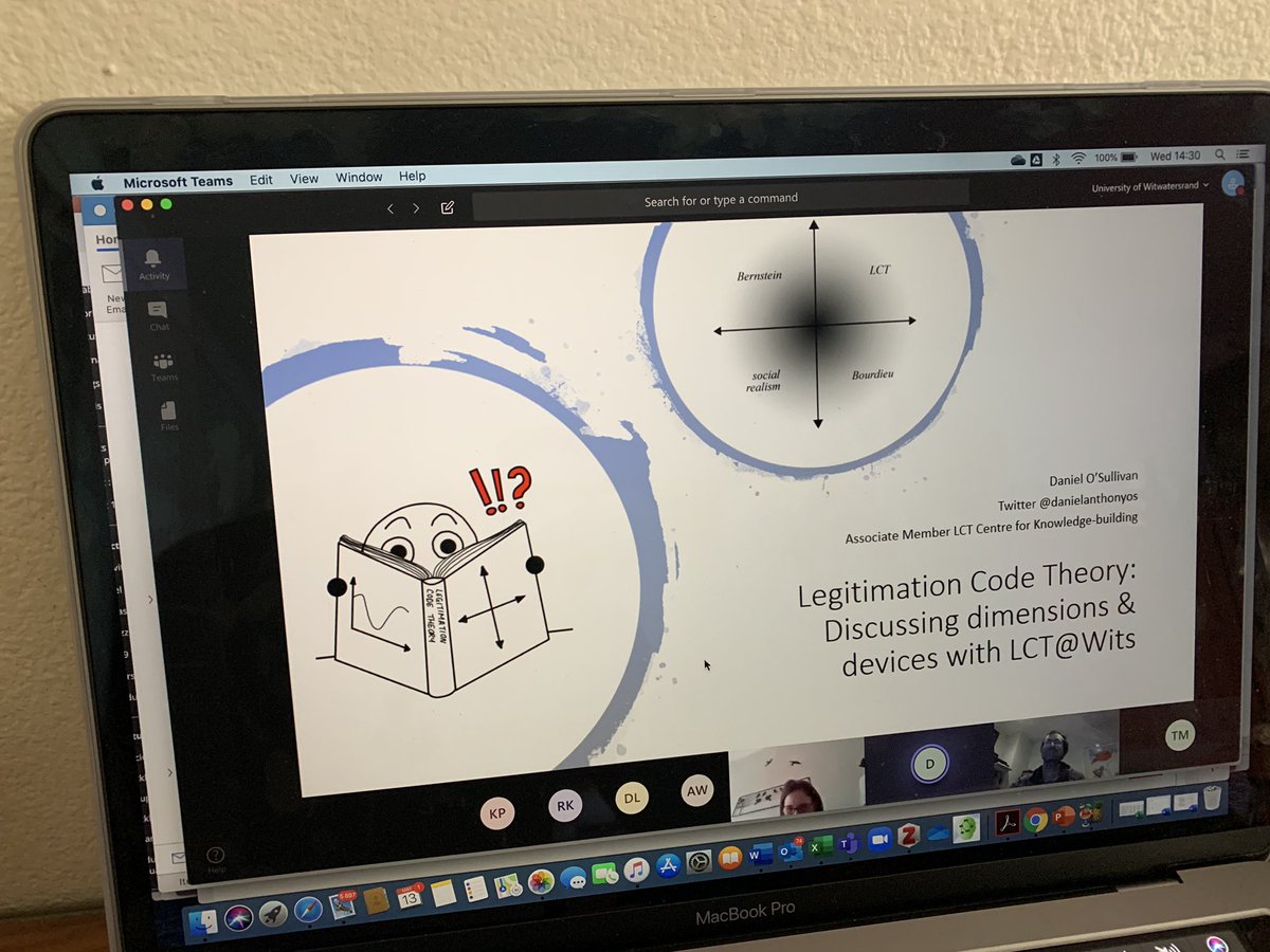 Great session today with LCT@Wits and Daniel O’Sullivan  #LCTheory @LCTCentre @LCTCentre @Leeruzgmailcom1 <a href="/DTaylorTeacher/">Dale Langsford</a> @NichJWest <a href="/Love_DA/">𝒔𝒉𝒂𝒉𝒂𝒅__11✈</a>