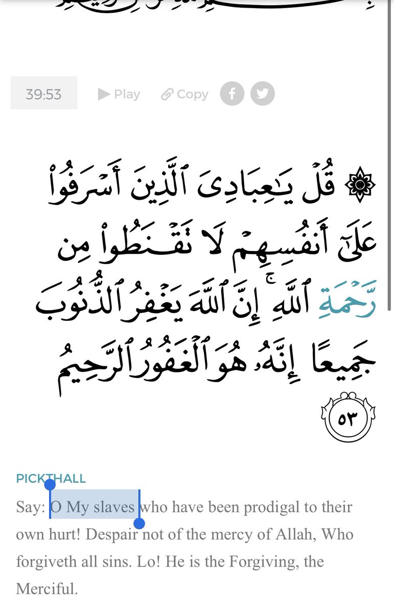 6) In that aspect. And he considers his creation - his “slaves”. So just like we’re required to treat our parents as if we are contemptible slaves. We are supposed to treat God that way as well. Except, in more total terms. We submit to God in every single possible way.