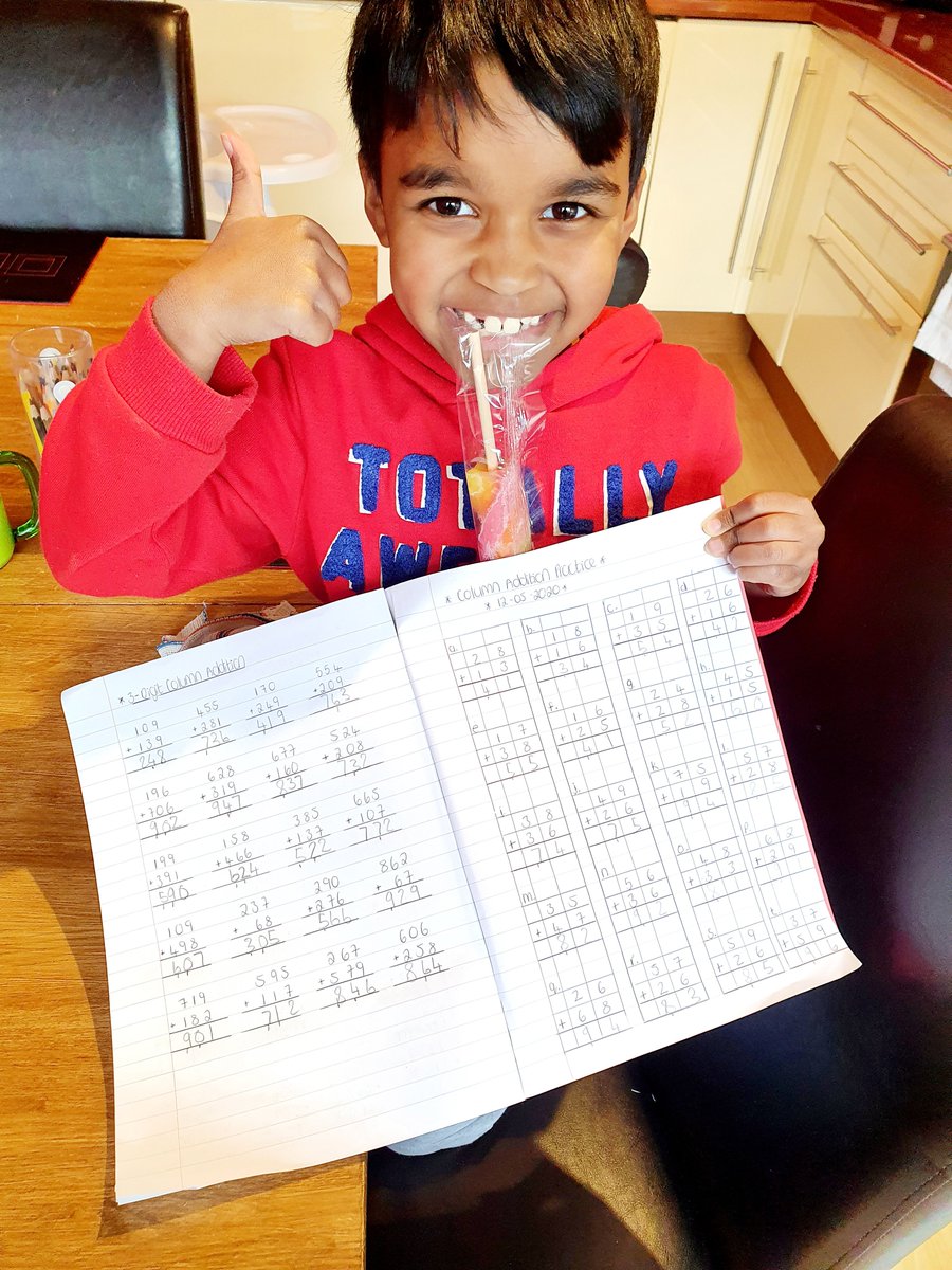 ac_solomon's tweet photo. @BPS_P4S R says he enjoyed today's Numeracy task Miss Stevenson, thank you! He's off to enjoy a well deserved ice lolly now :-) @BPS_P4S https://t.co/A3p91keiqB