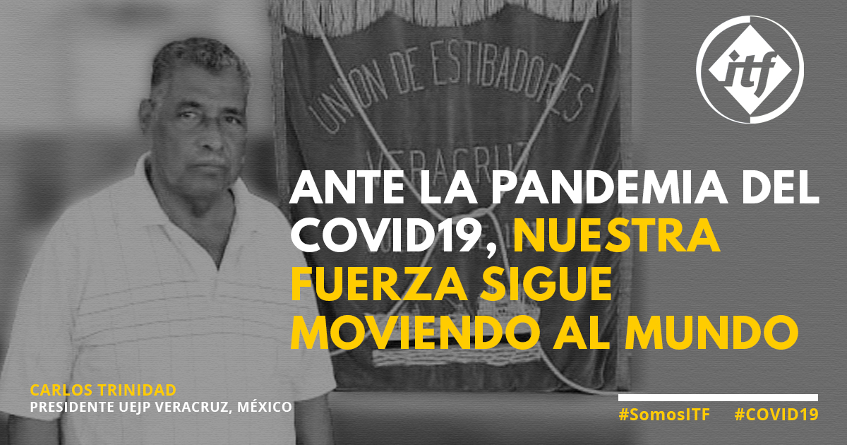 ITF_Americas's tweet photo. #Noticias Carlos Trinidad, presidente de #UEJP #México, sobre el rol clave de los trabajadores del #transporte durante pandemia #COVID19 #SomosITF https://t.co/4KTF3ceFix