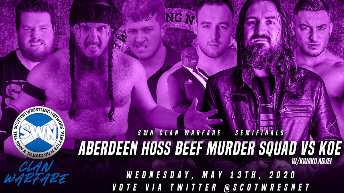 AdamMorrison40's tweet photo. #SWNCW;

- THE C*NTS (@SammiiJayneUK, @CrusherCraib &amp; @BradleyEvansPW) vs. Dawn of the Heroes (@LadyLochheart, @jayrobinpro &amp; Duke Cannon)
- Aberdeen Hoss Beef Murder Squad (@theaspenfaith, @monte_dino &amp; @Grummeth) vs. KOE (@d_macallan &amp; @Knockyouout_KoE) https://t.co/4m7P5ElBA1