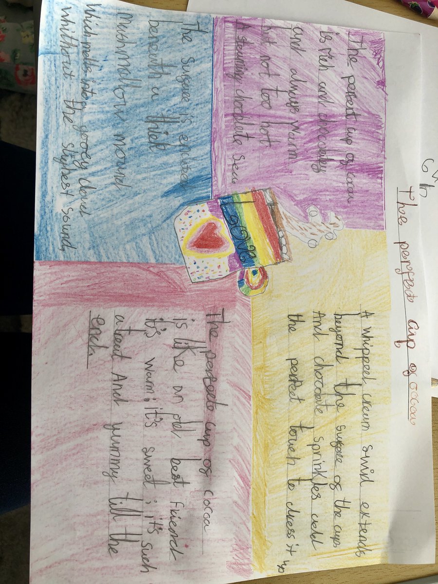 candacemccolgan's tweet photo. A fantastic piece of art work to illustrate a poem. #Einsteinclass @JohnHellins https://t.co/Pr4BukFf7Q