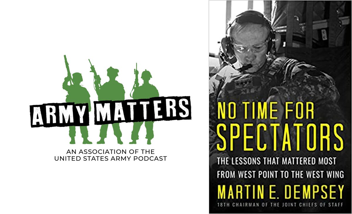 AUSAorg's tweet photo. Build stronger relationships based on mutual leader-follower expectations. Hear from Gen.(R) @Martin_Dempsey speak with 
@CarterHamAUSA #today on our #ArmyMatters #Podcast:

https://t.co/WNs6SHhKQh https://t.co/ze69FnI1Xv