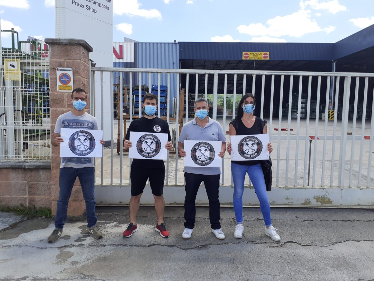 Industria_CCOO's tweet photo. Los delegados y delegadas de CCOO de Industria en @Nissan seguirán luchando para que la planta de Barcelona no se cierre #SoyConstructorSomosNissan #FuturoParaNissanYA https://t.co/4Yw0vfPBvJ