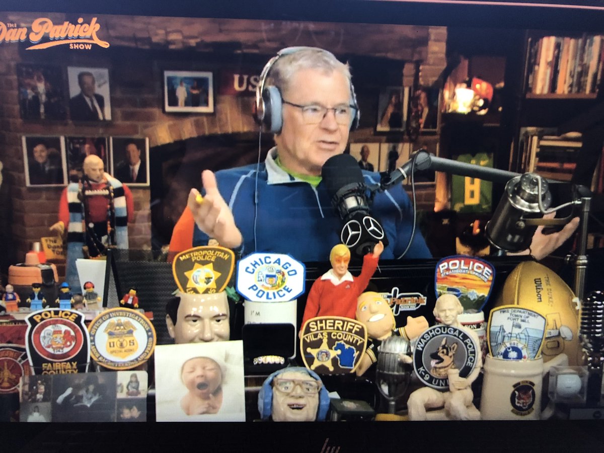 VilasSheriff's tweet photo. Noticed something familiar while streaming @dpshow - From all of us here at #VilasCoSO, thank you for the small, kind act. We appreciate all that you do in the sports world, yes, even #TheBackRow - Be safe and be well. https://t.co/61YChBgxdU
