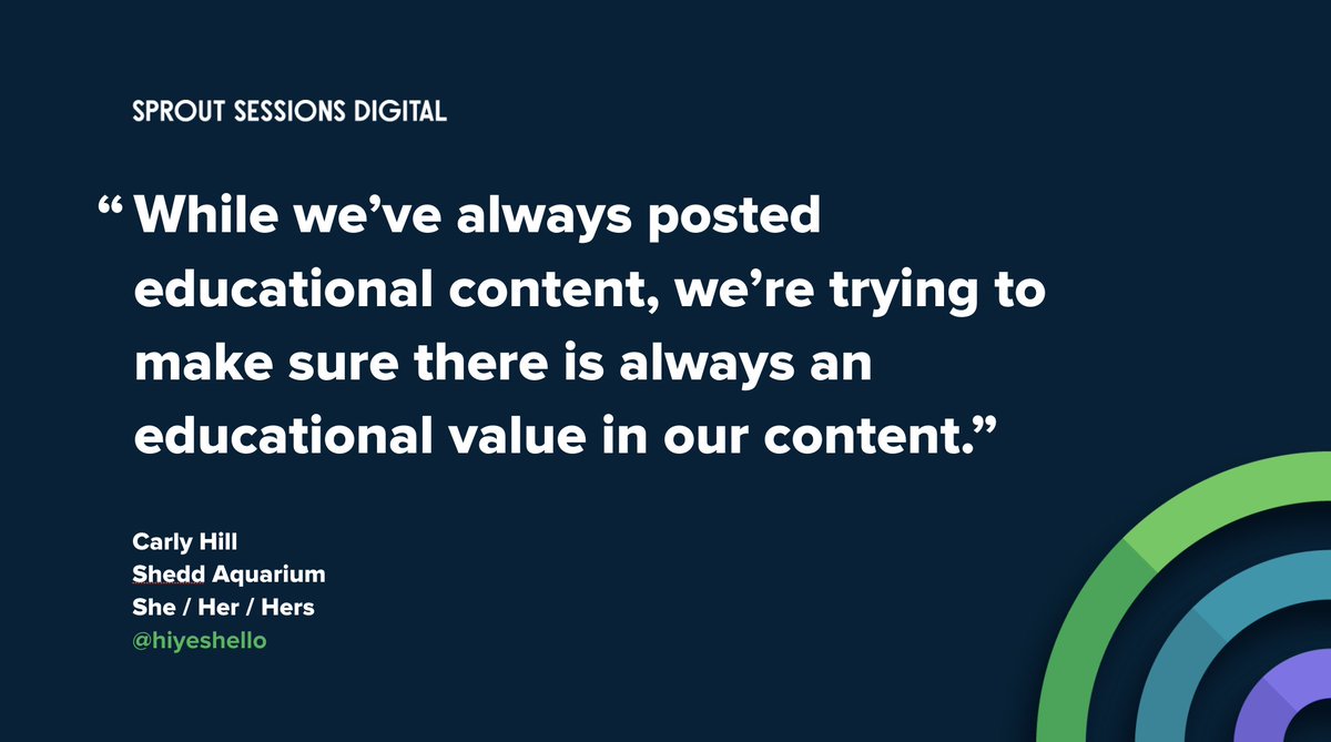 SproutSocial's tweet photo. Video is in high demand, and so is educational content! #SproutSessions https://t.co/GAQPdc0IO9