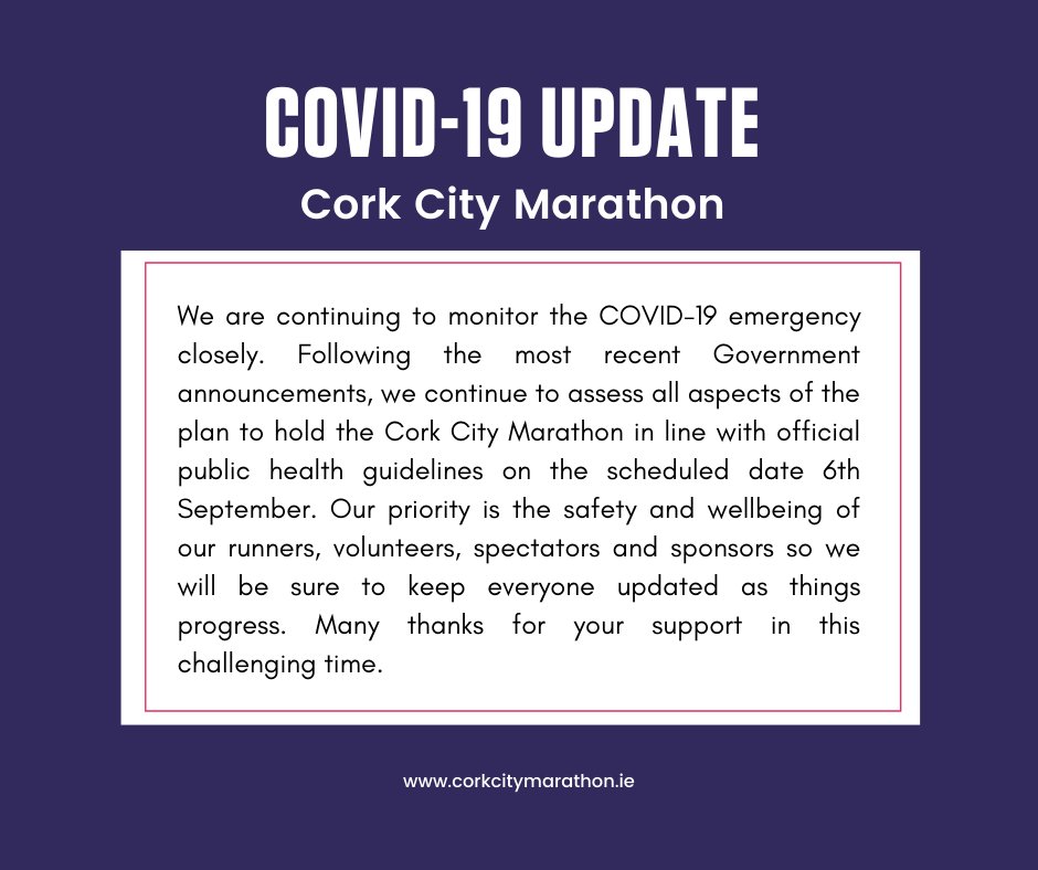 TheCorkMarathon's tweet photo. Cork City Marathon Update https://t.co/H2ScKnJxzE