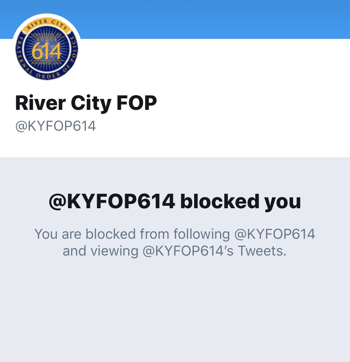 Because of course they did Y'all think  @KYFOP614 knows I can still talk about them and encourage others to do the same even when I'm blocked? 