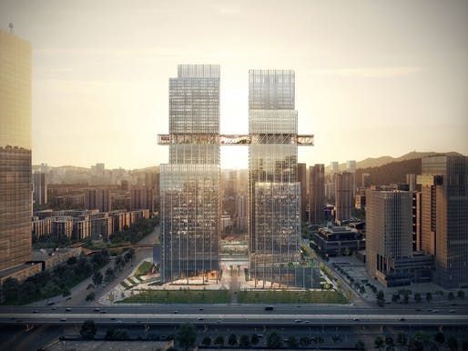 archinect's tweet photo. A new mixed-use development in #Shenzhen #China designed by the Office of Metropolitan Architecture (OMA) ambitiously pushes the "traditional boundaries between building and the urban context." 

https://t.co/uOFPdgtP0X https://t.co/A0fK9IIsiH
