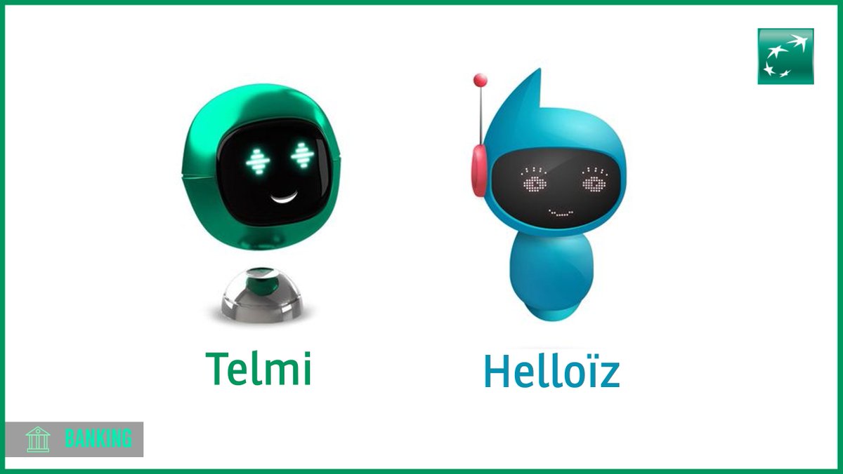 As an example in , 2  #bots help the teams in their daily activity. Telmi for  @mabanque_bnpp & Helloïz for  @Hellobank_fr provide support to our clients and prospects 24/24 & 7/7 by answering more than 500 questions.  https://bit.ly/3cvF65N 