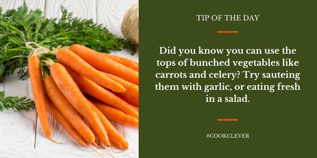 easyveggieideas's tweet photo. Have you ever cooked with the tops of bunched vegetables? One of our favourites is celery leaves, which work beautifully in salads (just like you'd add herbs), or added to juices. #cookclever #makeitlast https://t.co/zqoXfOLjdQ
