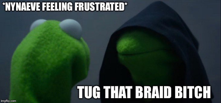 hoes_rising's tweet photo. I’m surprised Nynaeve still had hair by the end 😂 #wotmemes #wheeloftime #taisharmanetheren #tuggingmybraid https://t.co/uBrV3H7Aop