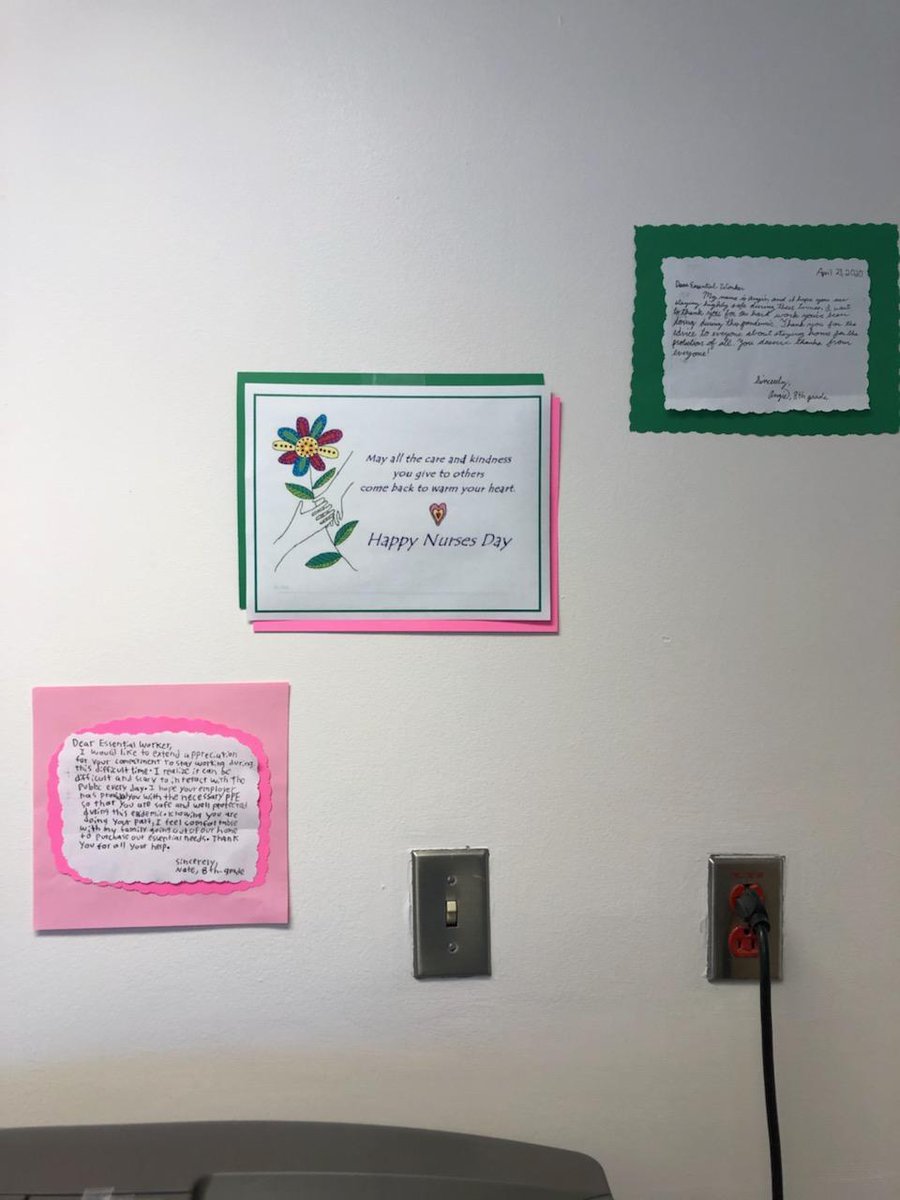 StellaMarisAcad's tweet photo. Sharp Grossmont South Hospital essential staff workers hold a banner to congratulate Stella Maris Academy's Class of 2020. They were grateful for the thank you letters our students wrote to them as a show of support and gratitude during the pandemic #EssentialWorkers #ClassOf2020 https://t.co/XR8B4EeXxA