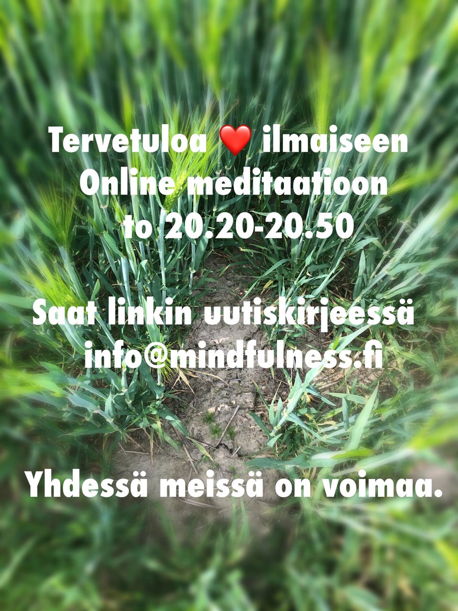 Ihana nähdä teitä taas huomenna. #mindfulness #MBSR #rauhoittuminen iltaan❤️