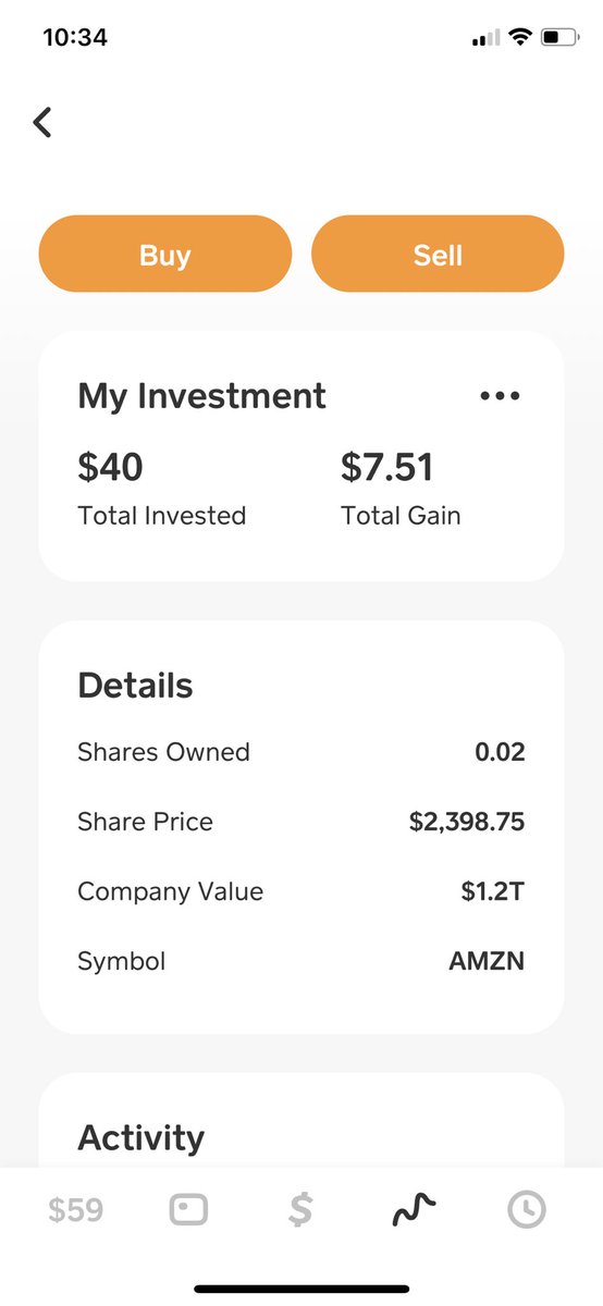 Take that  $Sbux money & instead of buying a venti, buy the stock for that exact price.Remember: ALL YOU NEED IS ONE DOLLAR TO BUY STOCKS. Fractional shares are a blessing. For example: $AMZN is worth $2k a share, I’m broke AF. So I bought $40 worth .2 shares I’m up $7